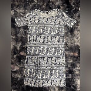 J. Crew Blue & White Dress